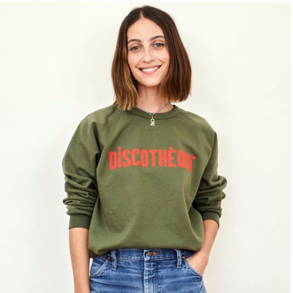 Clare V Discotheque sweatshirt